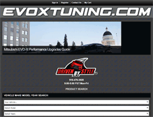 Tablet Screenshot of evoxtuning.com